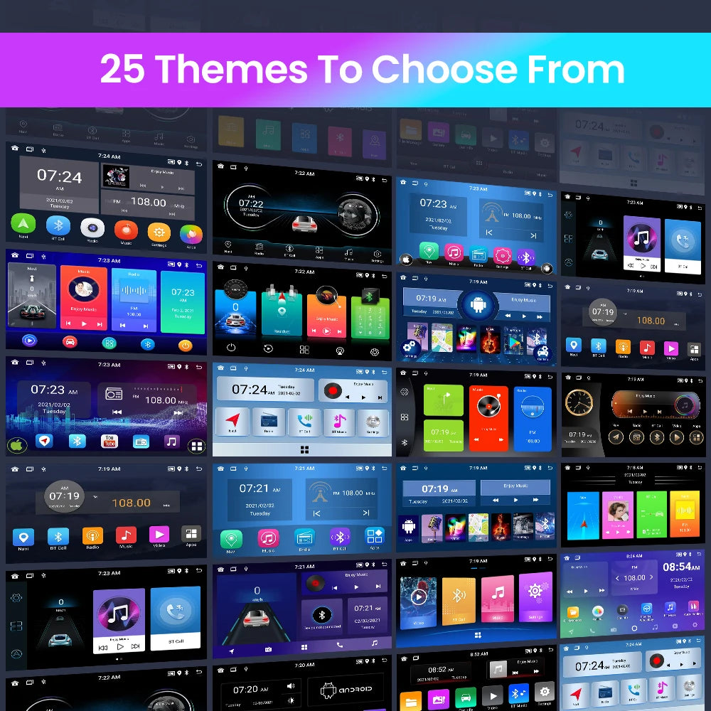 Car Radio 2 Din Android 11 Carplay Android Auto Car Stereo Multimedia Player Universal 7 Inch GPS Bluetooth RDS For VW Nissan