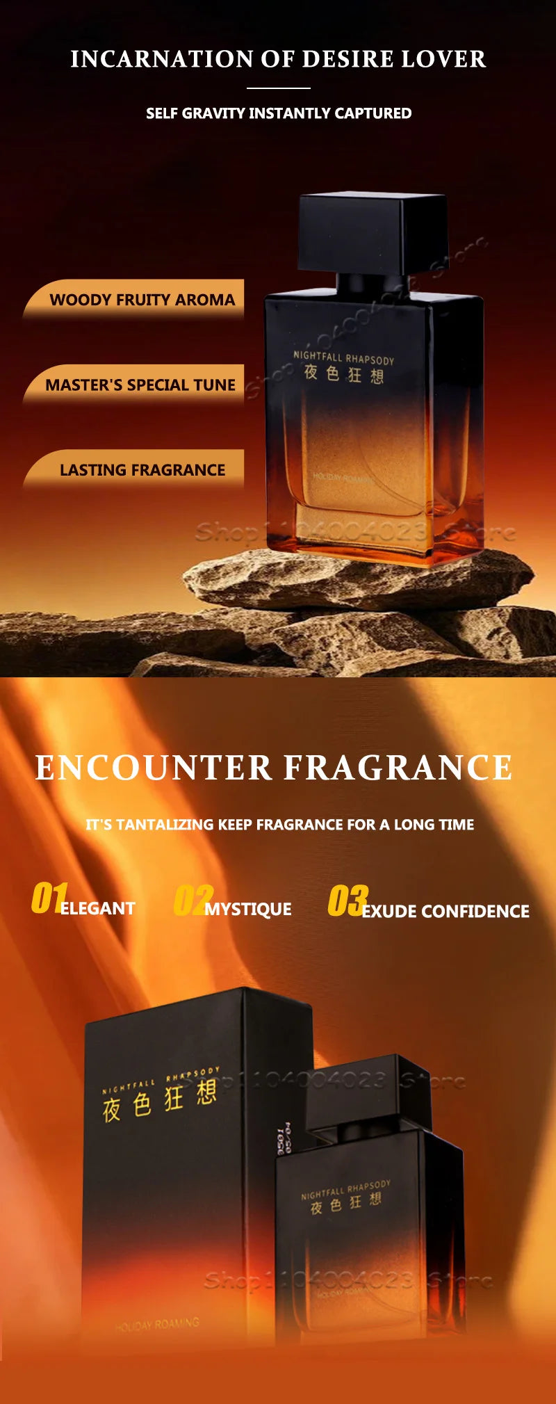 100ML Pheromone Men's Perfume High Quality Woody Scent Emits Charm Enhances Confidence Long-lasting Fragrance Cologne for Men