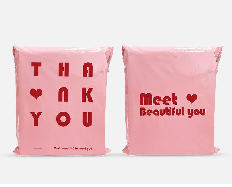 INPLUSTOP 20Pcs/lots Pink Courier Bags Thicken THANK YOU Plastic  Shipping Bags Self Seal Envelopes Post Clothing Mailing Pouch