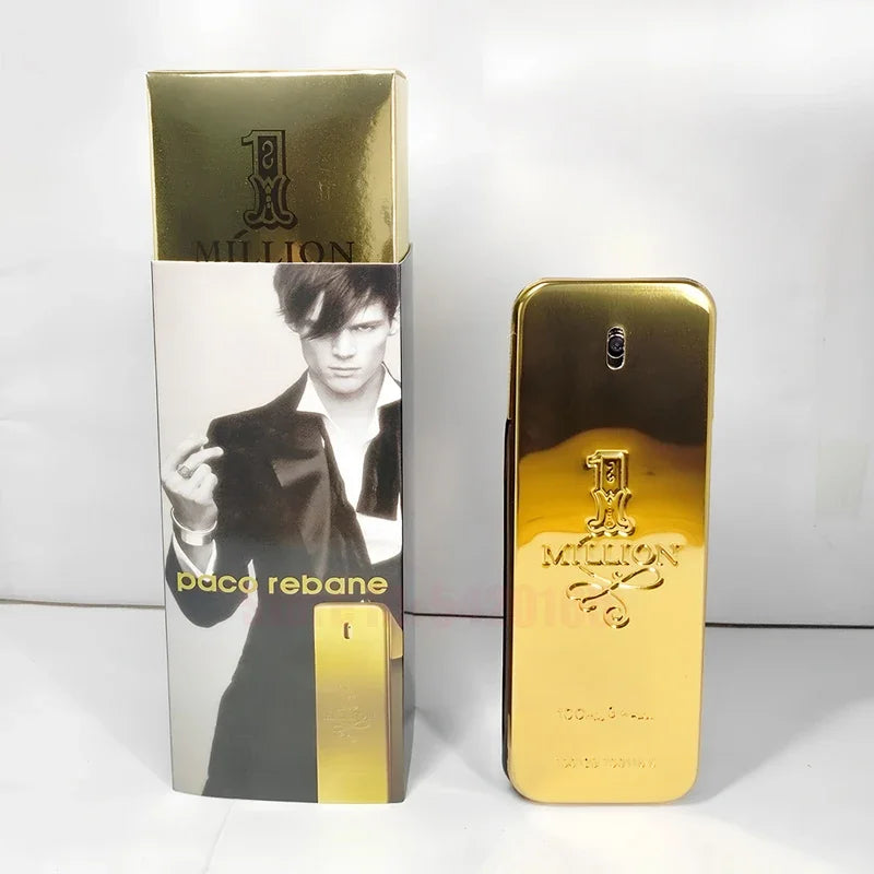 100ML Paco Rabanne 1 millones de Parfum Spray corporal de masculinidad madura para hombres Eau De Toilette Spray Perfume para ho