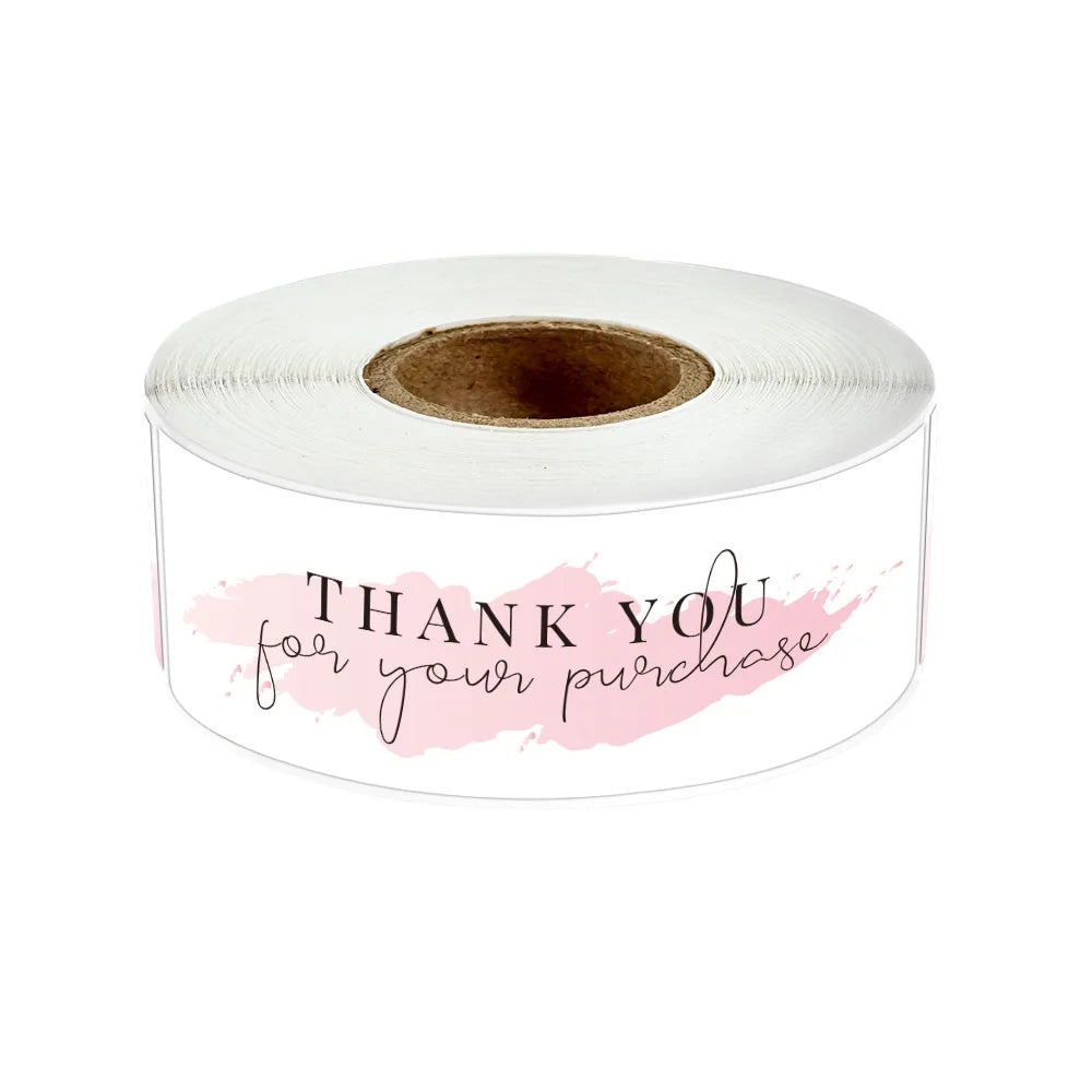 120Pcs 1inch*3inch Thank You Stickers Self-adhesive Laser Stickers Sealing Label for Small Business Bakery Shop Thank You Gifts