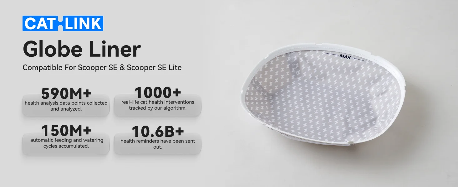 وسادة فضلات القطط البديلة من CATLINK لصندوق فضلات القطط الأوتوماتيكي SE/SE LITE، مقاومة للماء والتسرب، حصيرة فضلات بديلة لا تلتصق أبدًا