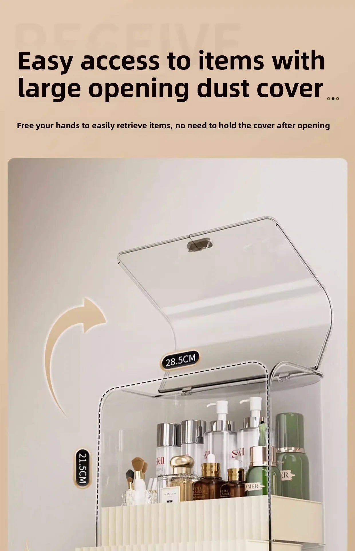 Boîte de rangement pour cosmétiques