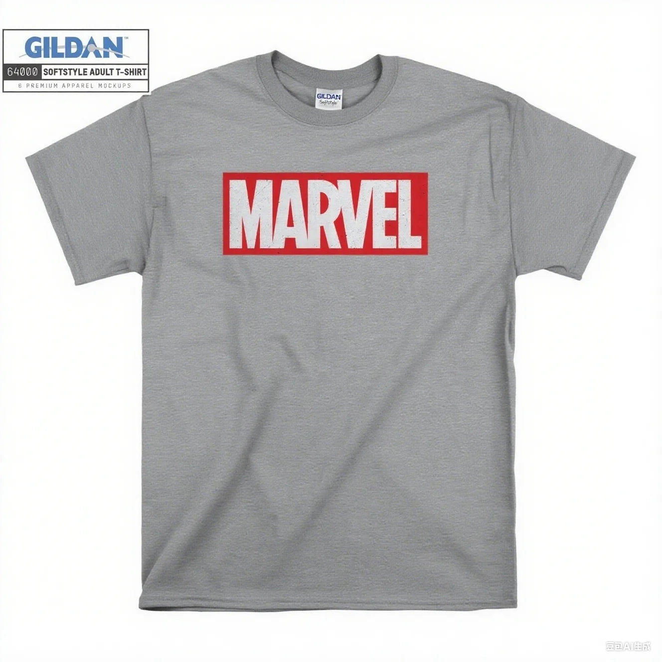Marvel Classic Logo Printed Cotton Tee 100% Cotton Material with Brand - Icon Art Cool Casual Wear for Trend Lovers Tee S-4XL