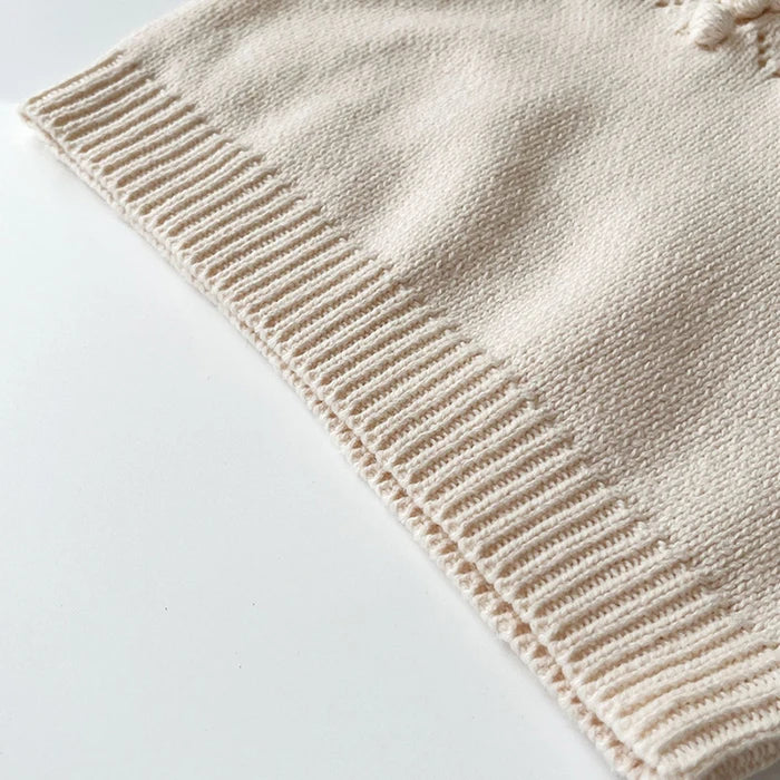 2025 New Autumn 0-3Yrs Children Clothes Suit Long Sleeved Knitted Pullover Sweater+PP Shorts Toddler Baby Girl Clothes Set