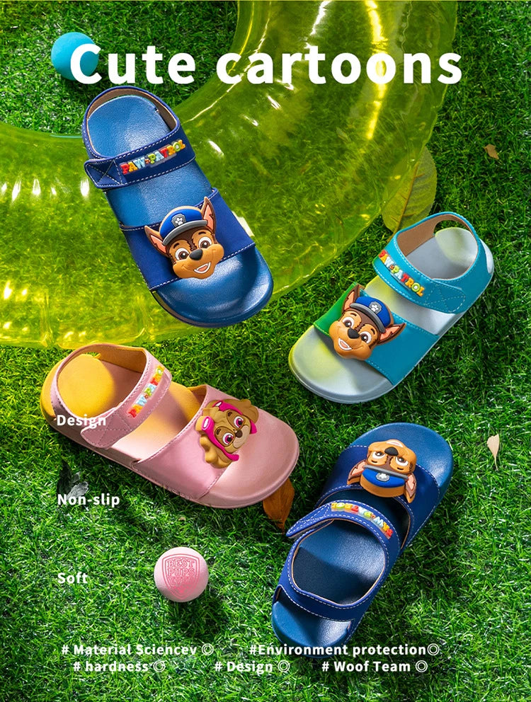 PAW PATROL Children's Sandals Outdoor Comfortable Non-slip Breathable Sandals Heel Strap Shoes for Boys And Girls