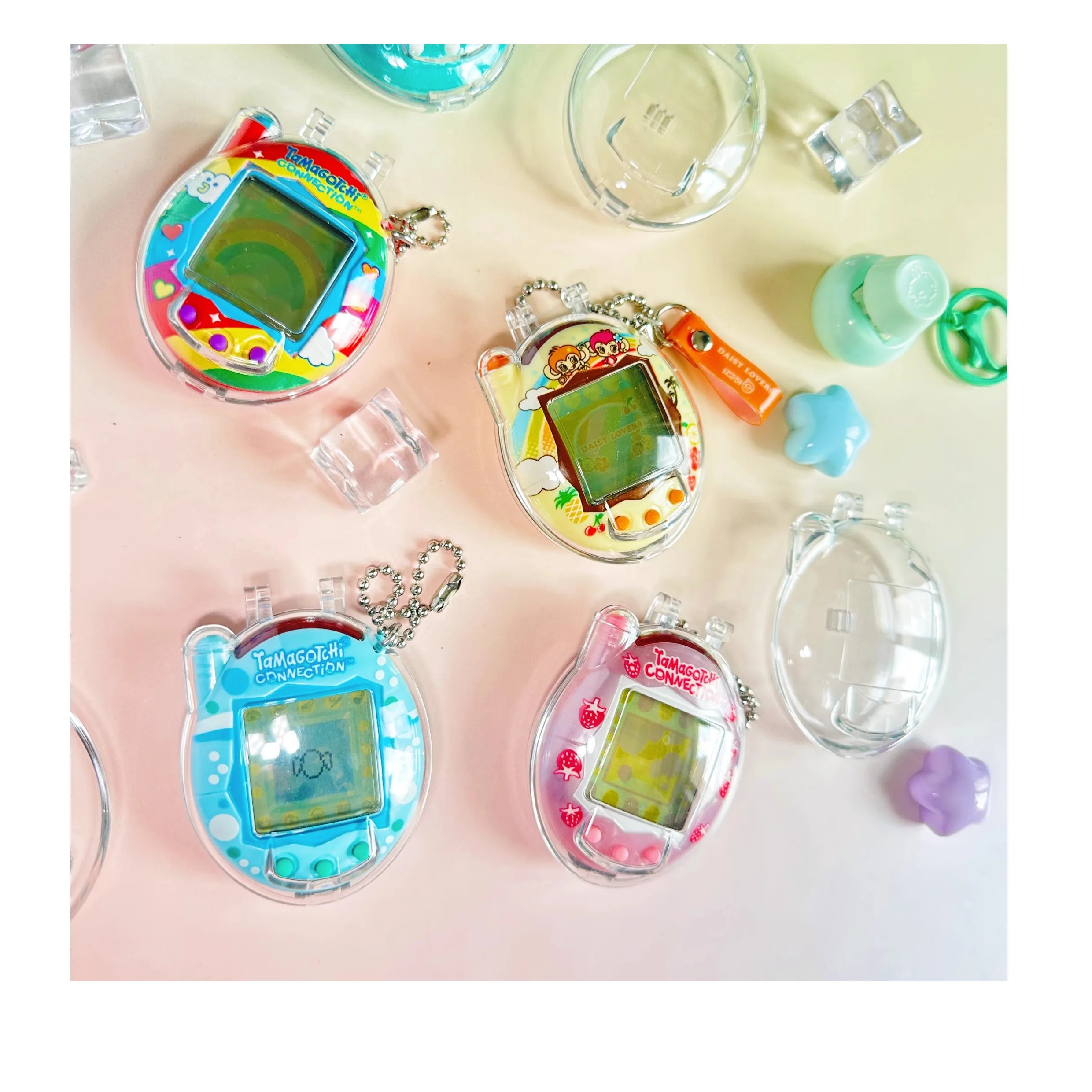Protective Case Only For Tamagotchi Connection V3 Transparent Hard Shell Storage Box Dustproof Decor Kid Toys Present