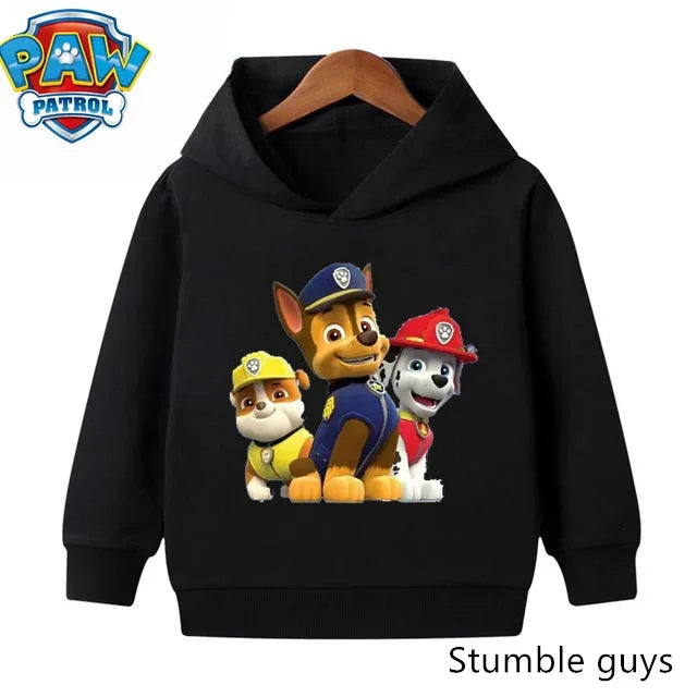 Paw Patrols Hoodie Kids Sweatshirt Cute Anime Hoodie Cashmere Boys Clothes Girls Tops Pokemoned Clothes