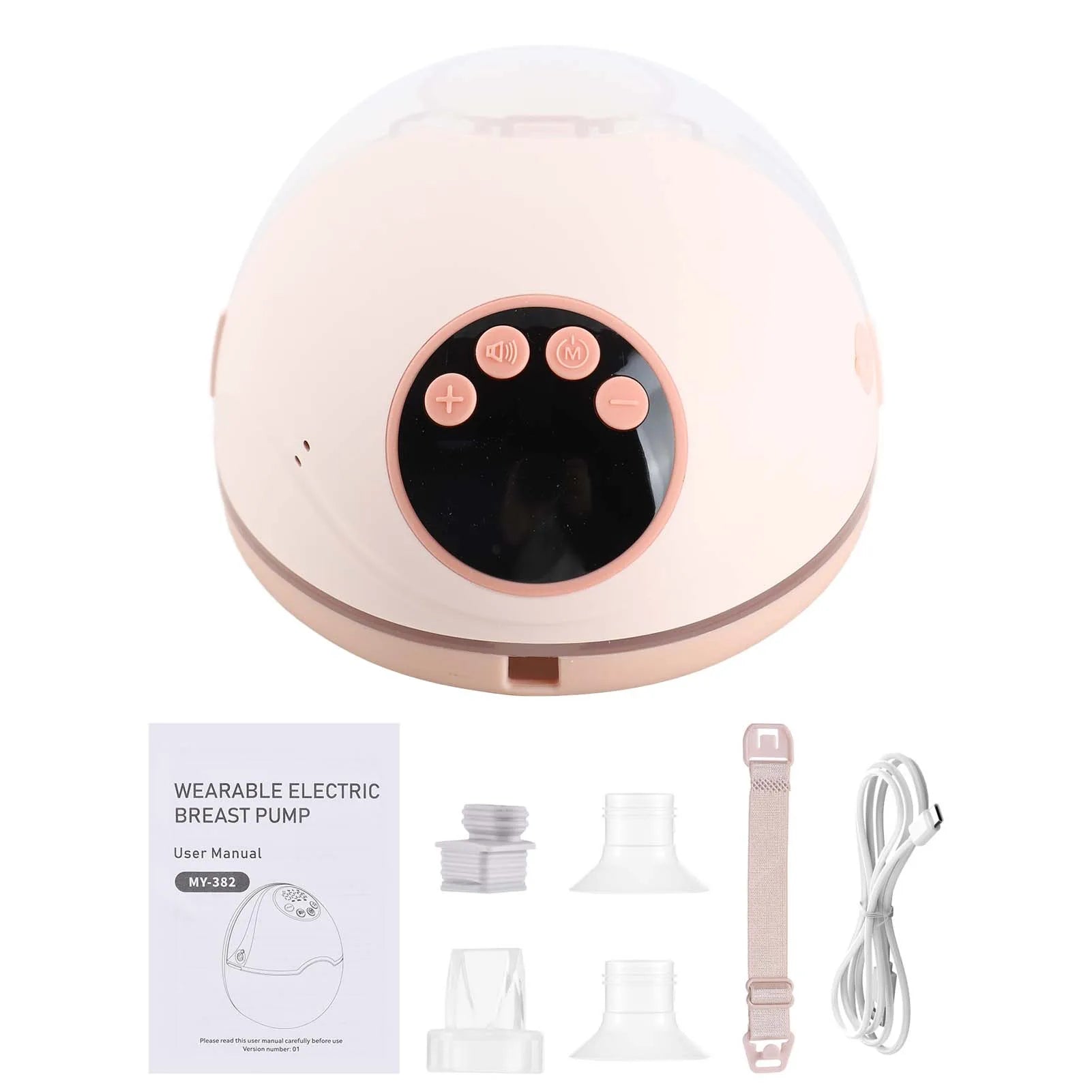 Hands Free Breast Pump 4 Modes 12Levels Auto Stop Wearable Breast Pump BPA-free Safe Double-Sealed Electric Cordless Breast Pump