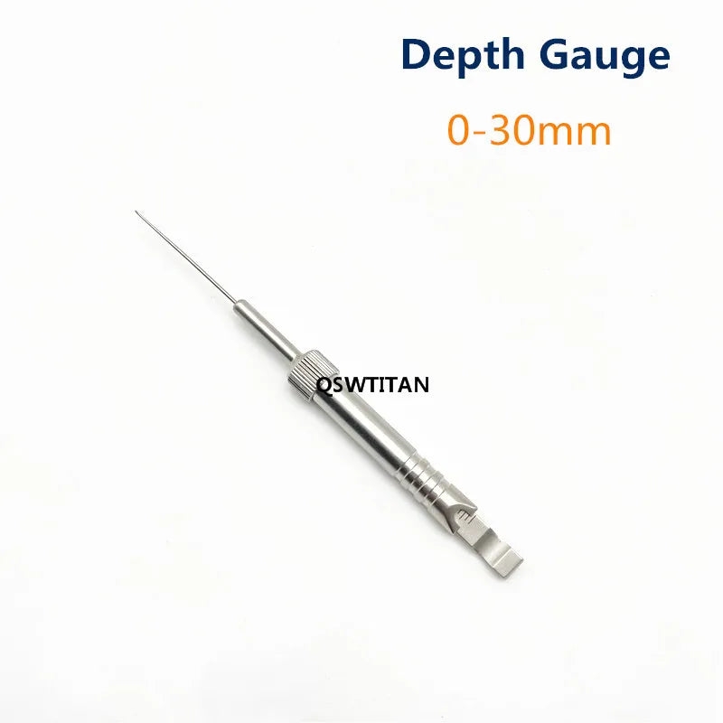 Depth Gauge 0mm to 30mm /60mm/40mm/90mm High quality Depth Gauge orthopedics Veterinary surgical Instruments