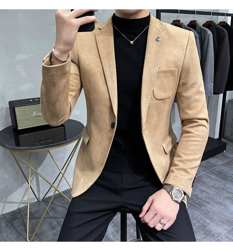 Veste blazer Cuir de daim