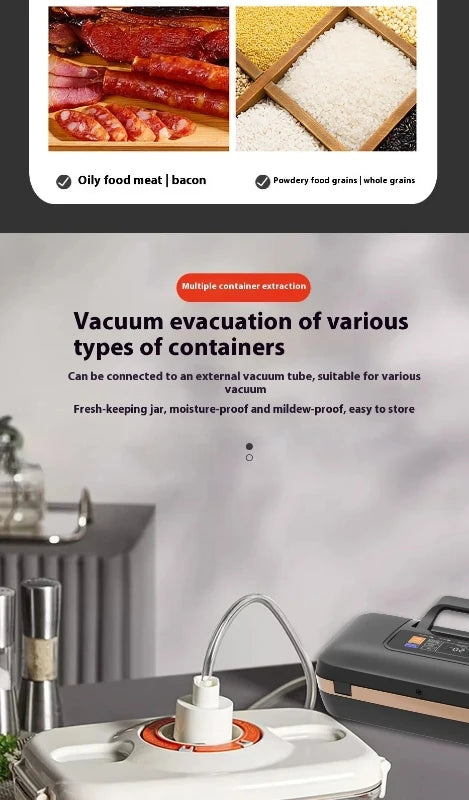 sv639Vacuum Packaging Machine Fully Automatic Double Sealing Large Suction Sealing Machine Long-lasting Freshness Preservation