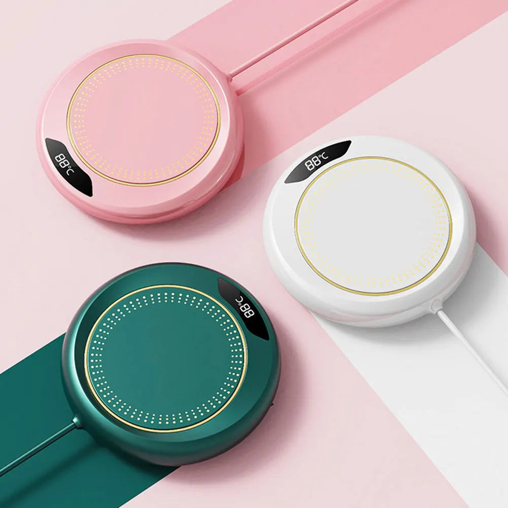 USB Smart Cup Warmer with 3 Temperature Settings Electric Beverage Warmer Coffee Cup Warmer for Coffee Milk Tea Beverage