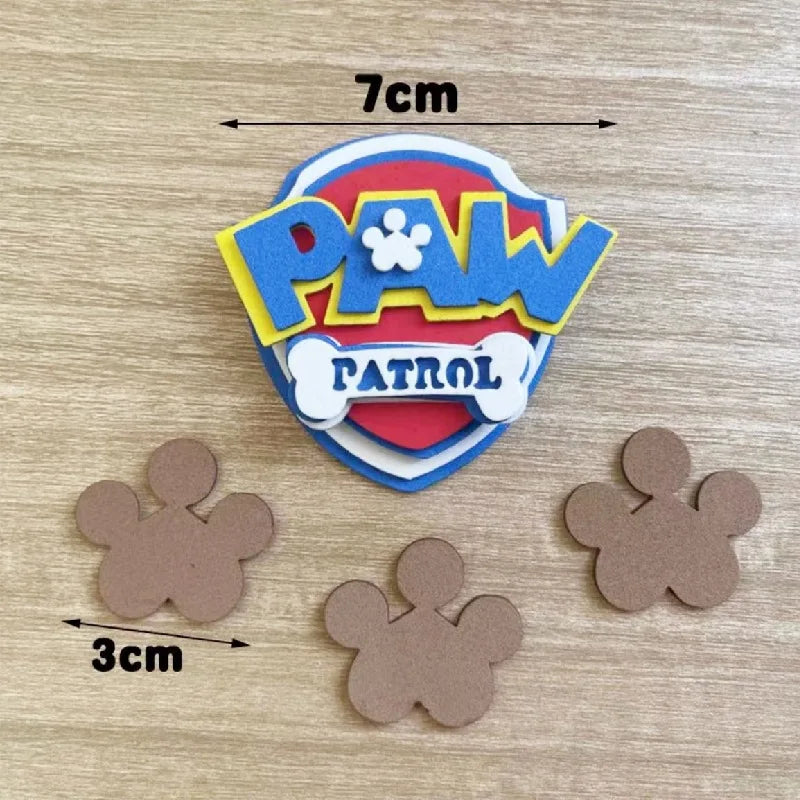 PAW Patrol Cake Topper Anime Kids Favor Party Cake Topper Cupcake Topper for Kid Birthday Decorations Baby Shower Supplies Gift
