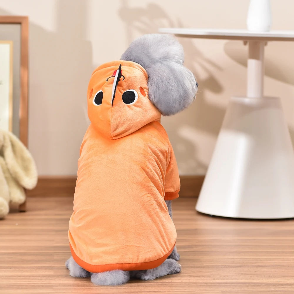 Orange Pet Apparel For Small Medium Large Dogs Funny Autumn Winter Cat Corgi French Bulldog Yorkie Hoodie Clothes XS 6XL Stuff