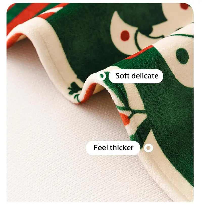 Winter Christmas Flannel Sofa Cover Anti-Slip All-Inclusive Universal Sofa Cover In One Straight Row Sofa Cushion Decor Home