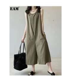 EAM Gray Pleated Big Size Casual Blazer Women New Lapel Short Sleeve Loose Fit Jacket Fashion Tide Spring Autumn 2025 30A1735