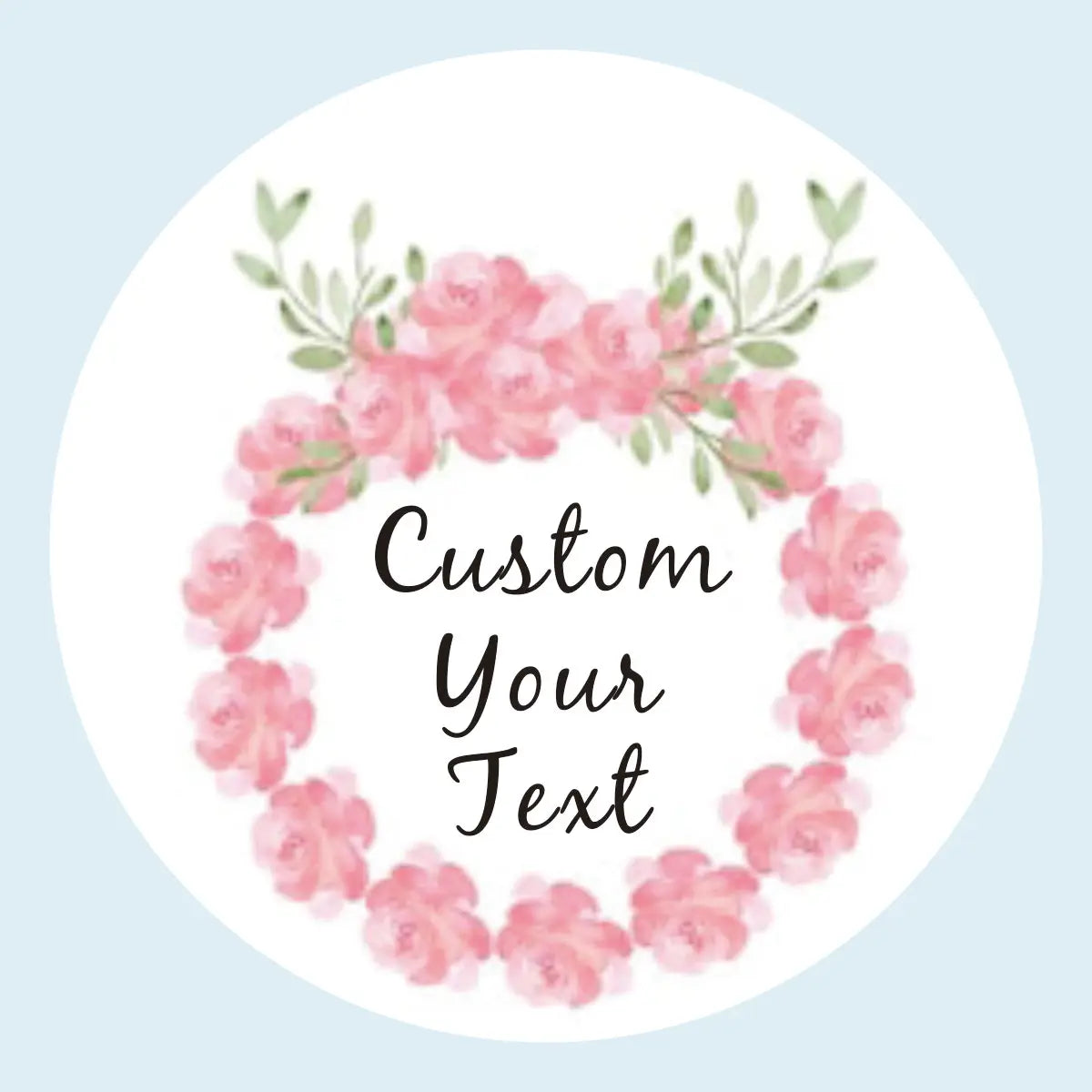 96 Pcs Personalized Round Circle Label Stickers Custom Name Date Thank You Stickers for Bridal Shower Party Favors