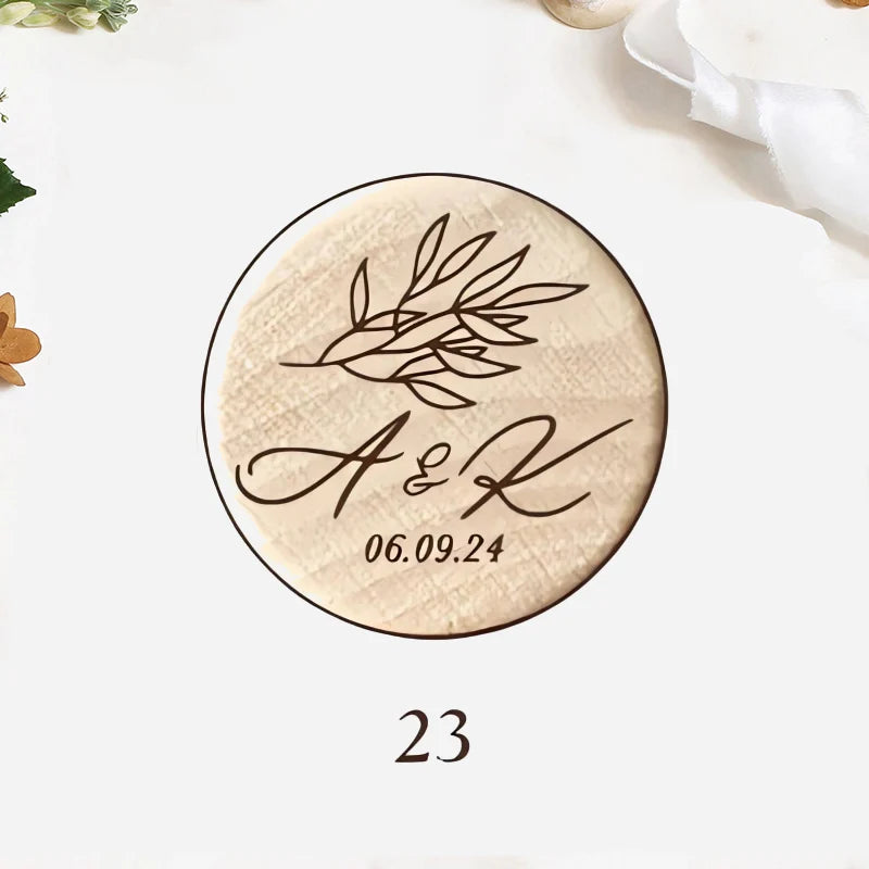 Custom 10/50/100pcs Wine Cork Stoppers Wedding Party Thank You Favors for Guest Engraved Wooden Bottle Cork Stopper