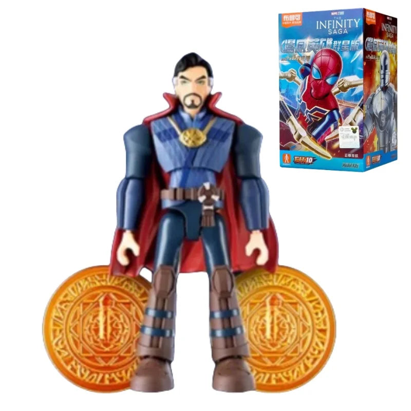 BLOKEES Marvel Building Blocks Galaxy Version 2 Unlimited Legend series Spider Man Iron Man Assembling Toy Model Ornaments Gifts