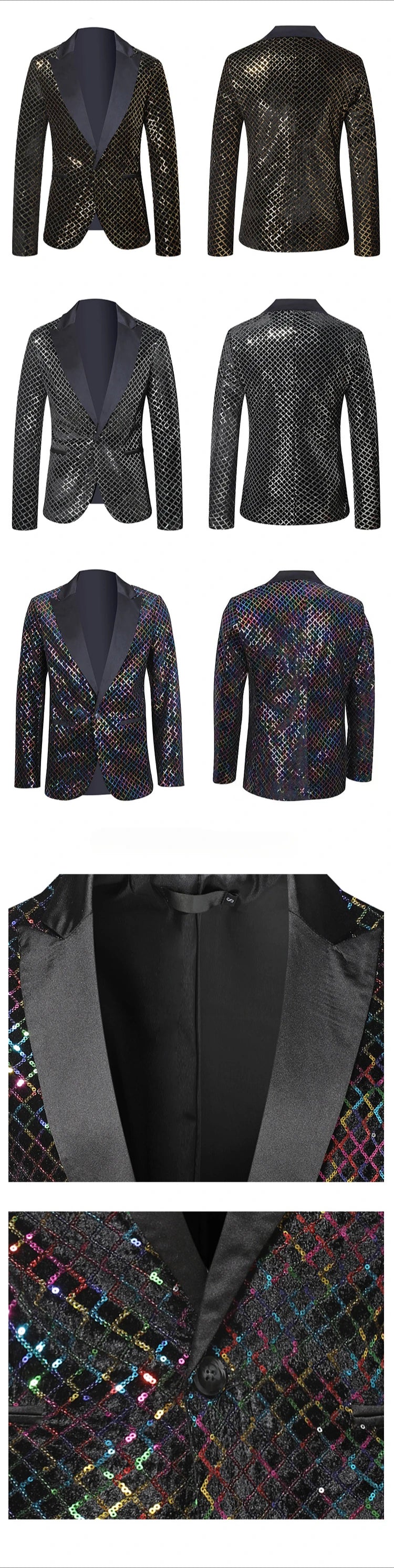 veste de conception a paillettes