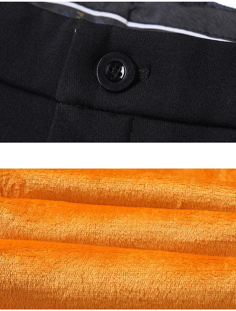 Pantalon chaud droit slim épaissi collection hiver 2025