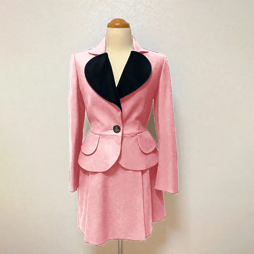 Costume 2 pièces personnalisé slim sweet