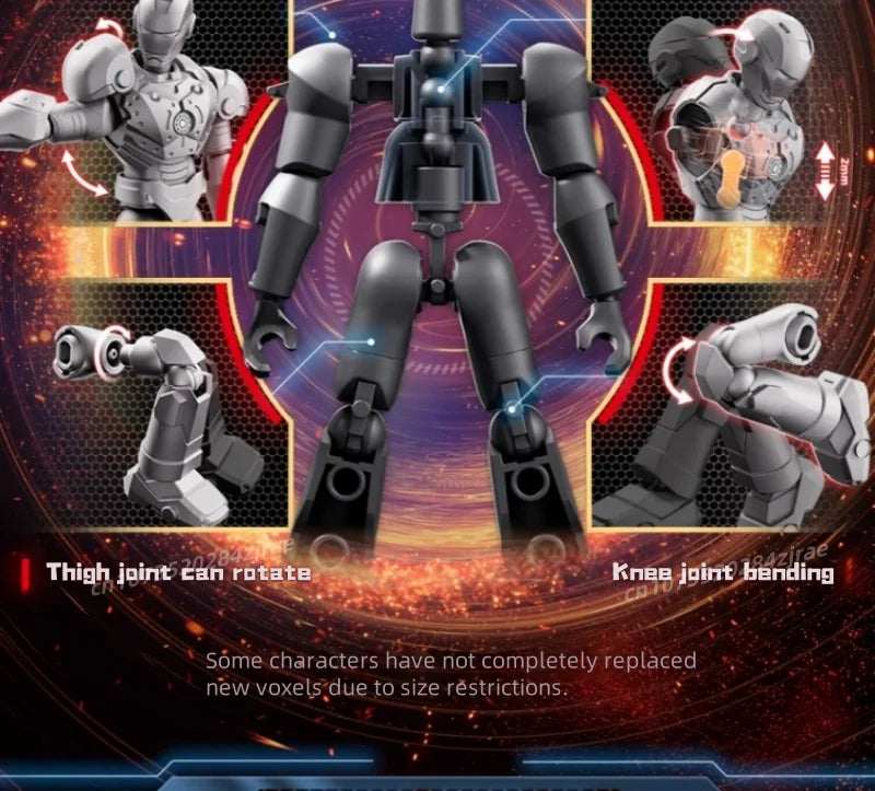 BLOKEES Marvel Building Blocks Galaxy Version 2 Unlimited Legend series Spider Man Iron Man Assembling Toy Model Ornaments Gifts