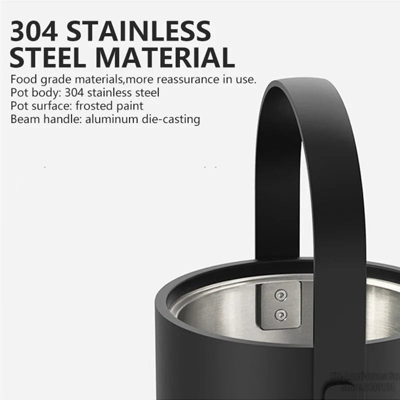 XiaoTi Electric Kettle Beautiful Retro Style 304 Stainless Steel Electric Tea Kettle For Home Office Hotel Fast Boiling 600ml