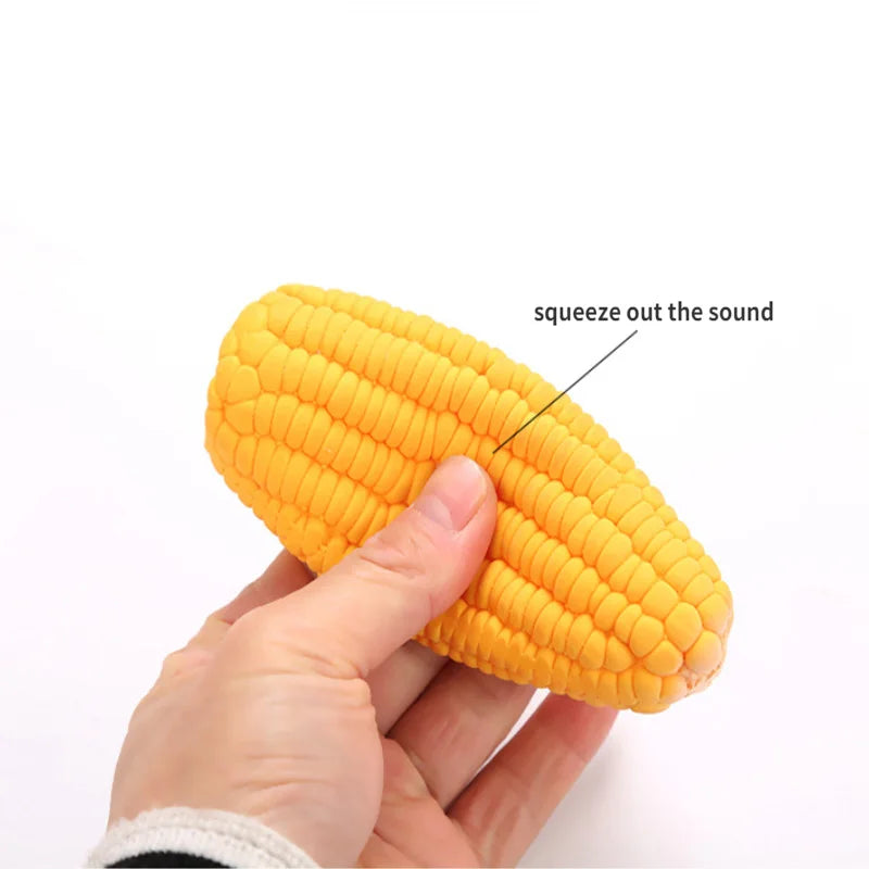 New Pet Toys Squeak Toys Latex Corn shape Puppy Dogs Toy Pet Supplies Training Playing Chewing Dog funny Toy For Small Dogs