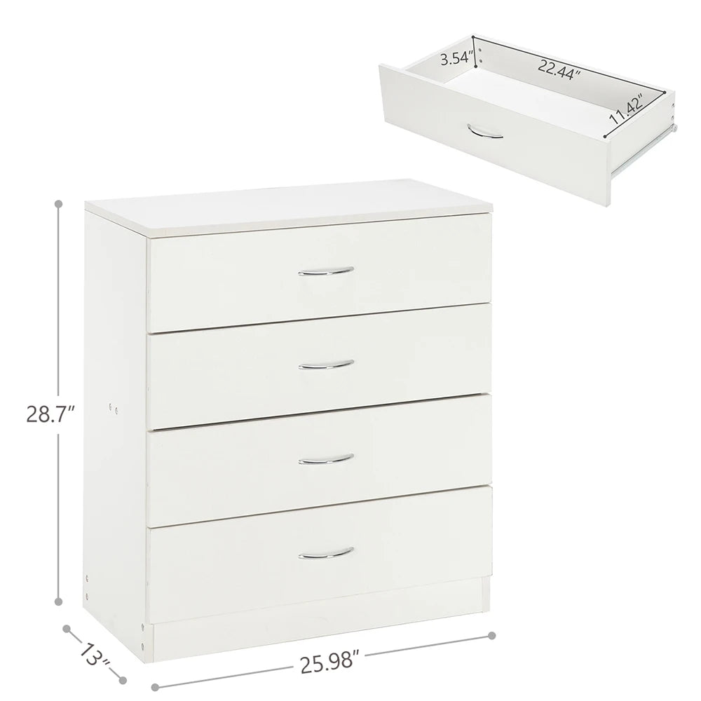 Commode moderne simple 4-MELCommode blanche