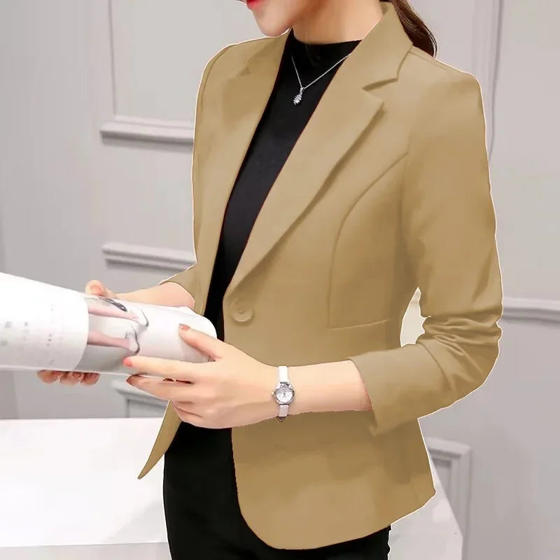 Slim Fit Women's Business Jacket Commuter StyleSmall Size Office Goddess Suit Top Casual ElegantChinese Fashion Coat