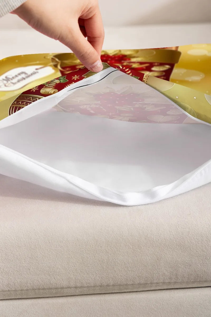 Christmas Pillow Cover Holiday Decoration Preferred 18x18 inches Skin-friendly and soft Multiple patterns Sofa Home Decoration