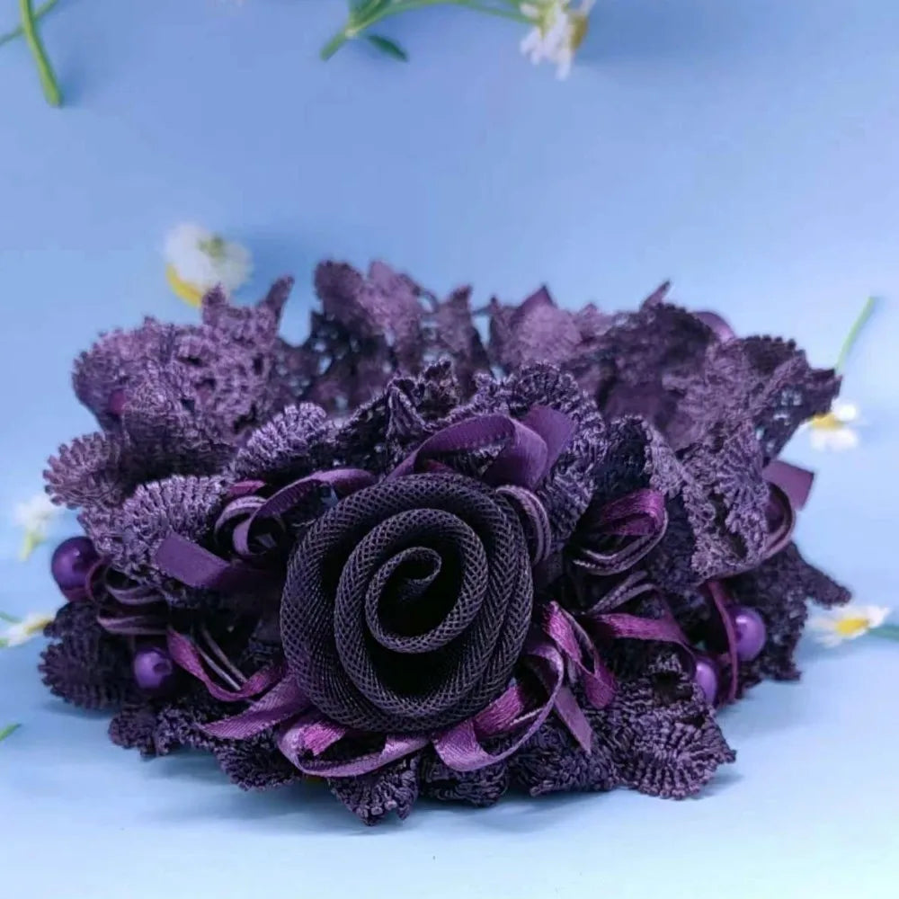 Élastique pour cheveux Fleur