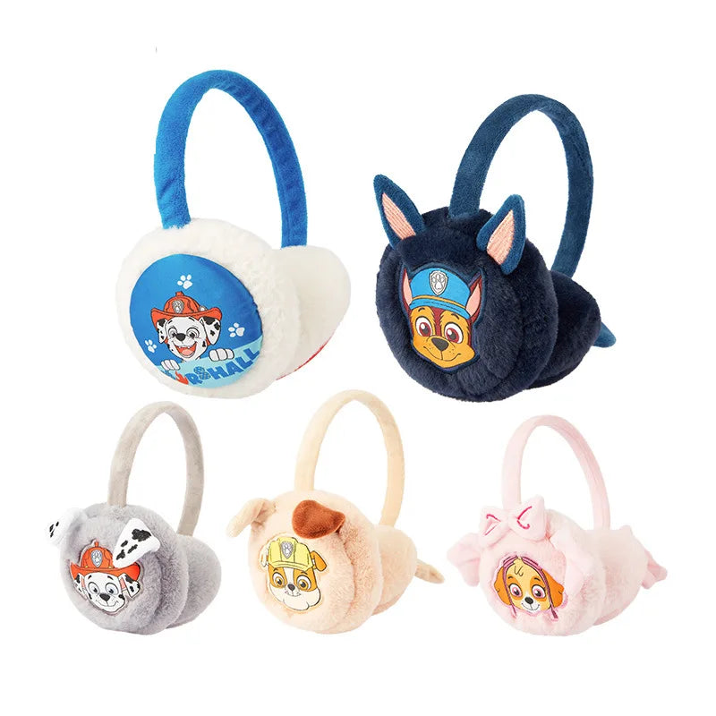 Paw Patrol Cute Skye Children's Earmuffs Autumn and Winter Outdoor Wind and Cold Warm Girls with Velvet Cartoon Decoration