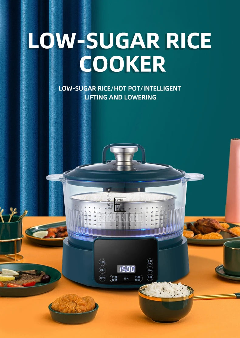 3L  Rice Soup Separation Lifting Electric Hot Pot Sugar-controlled Rice Cooker Household Intelligent Health Pot