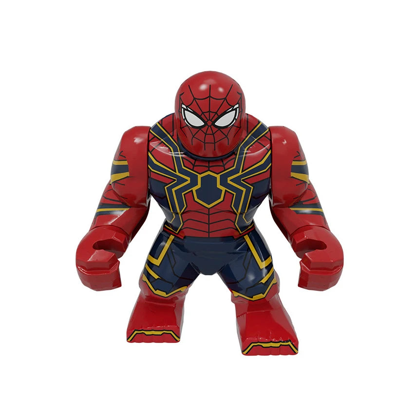Hot Marvel movie Avengers DIY superhero 3D model character set building block assembly toy children's birthday gift boy girl