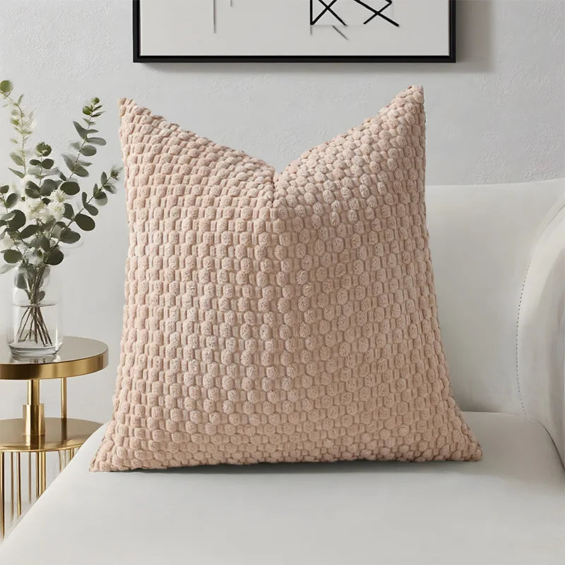 Decorative Sofa Pillow Cover Solid Soft Cushion Cover Home Pillowcase for Living Room Bedroom Sofa Decoration 45*45 50*50 40*40