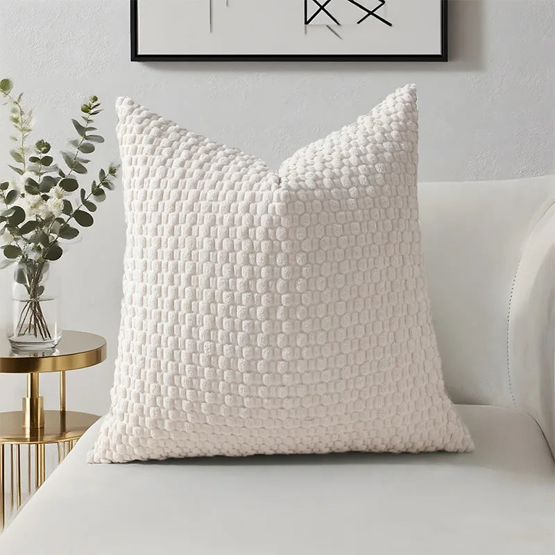 Decorative Sofa Pillow Cover Solid Soft Cushion Cover Home Pillowcase for Living Room Bedroom Sofa Decoration 45*45 50*50 40*40