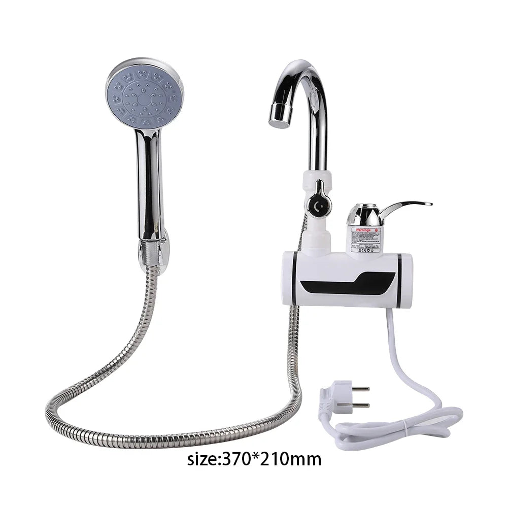 3000W Electric Kitchen Water Heater Tap Instant Hot Water Faucet Heater Cold Heating Faucet Tankless Instantaneous Water Heater