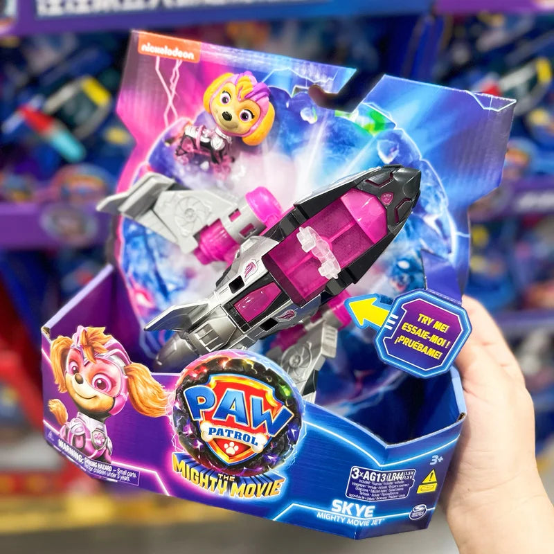 in stock Paw Patrol New Genuine Superpower Rescue Vehicle Chase Skye Marshall Deluxe Transforming Vehicle With Lights And Sounds