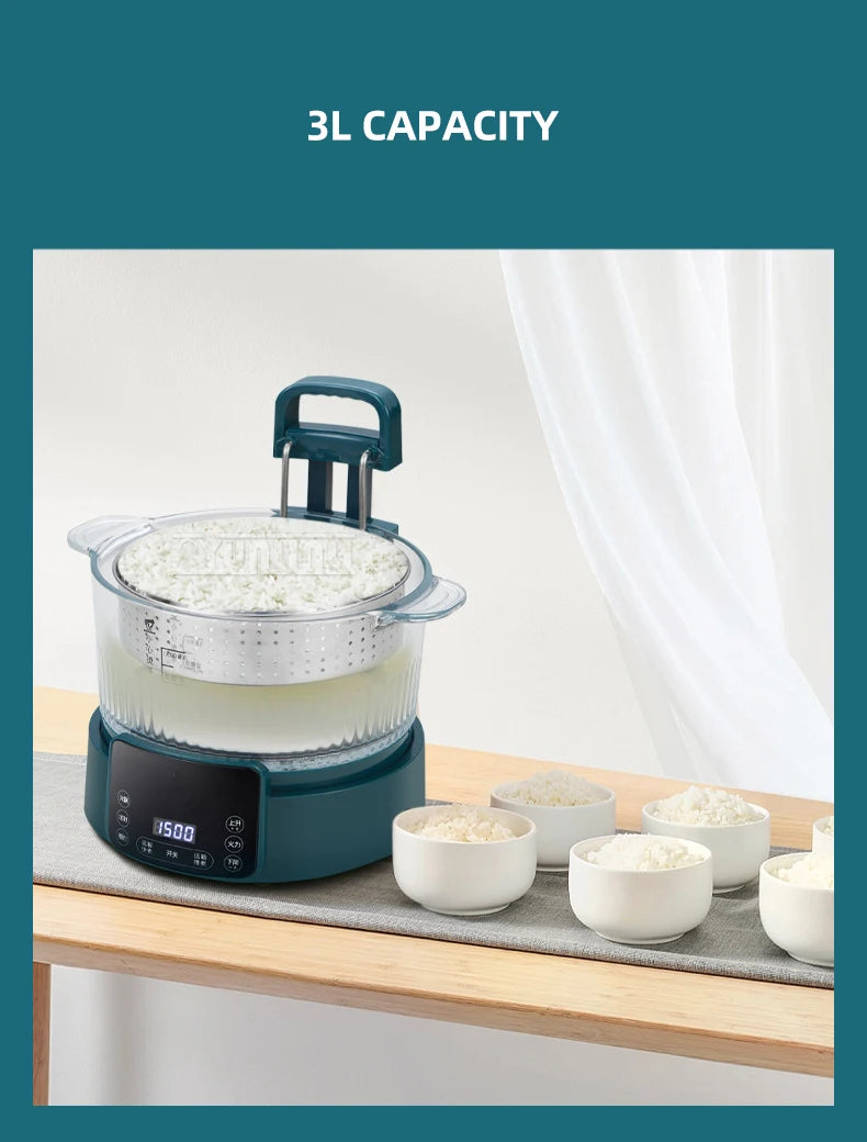 3L  Rice Soup Separation Lifting Electric Hot Pot Sugar-controlled Rice Cooker Household Intelligent Health Pot