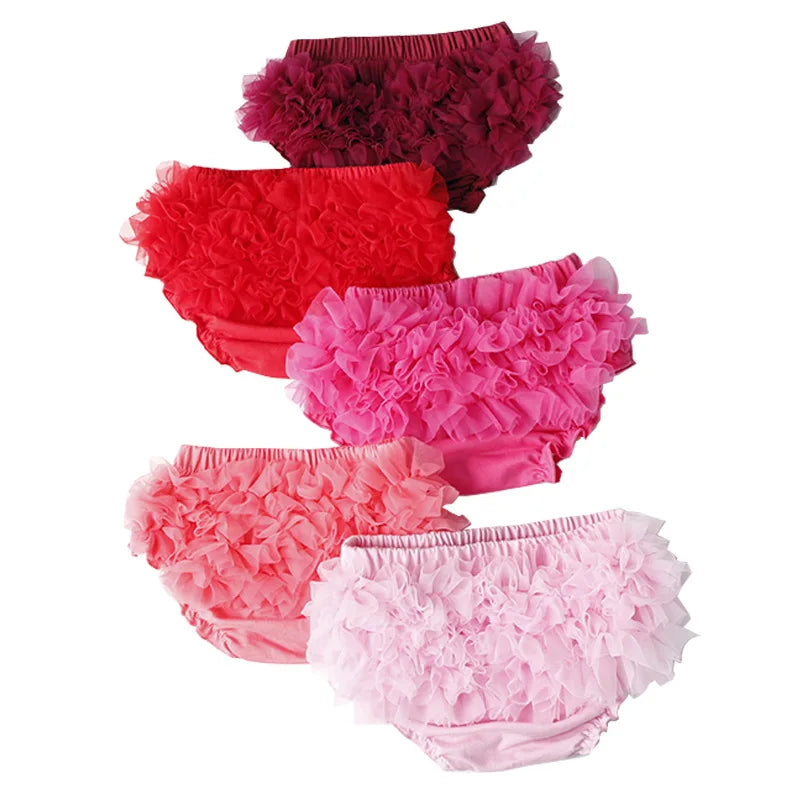 New Summer Shorts for Baby Girl Solid Color White Pink Yellow Grey Red Underpants Mesh Elastic Waist Children's Clothing E1200