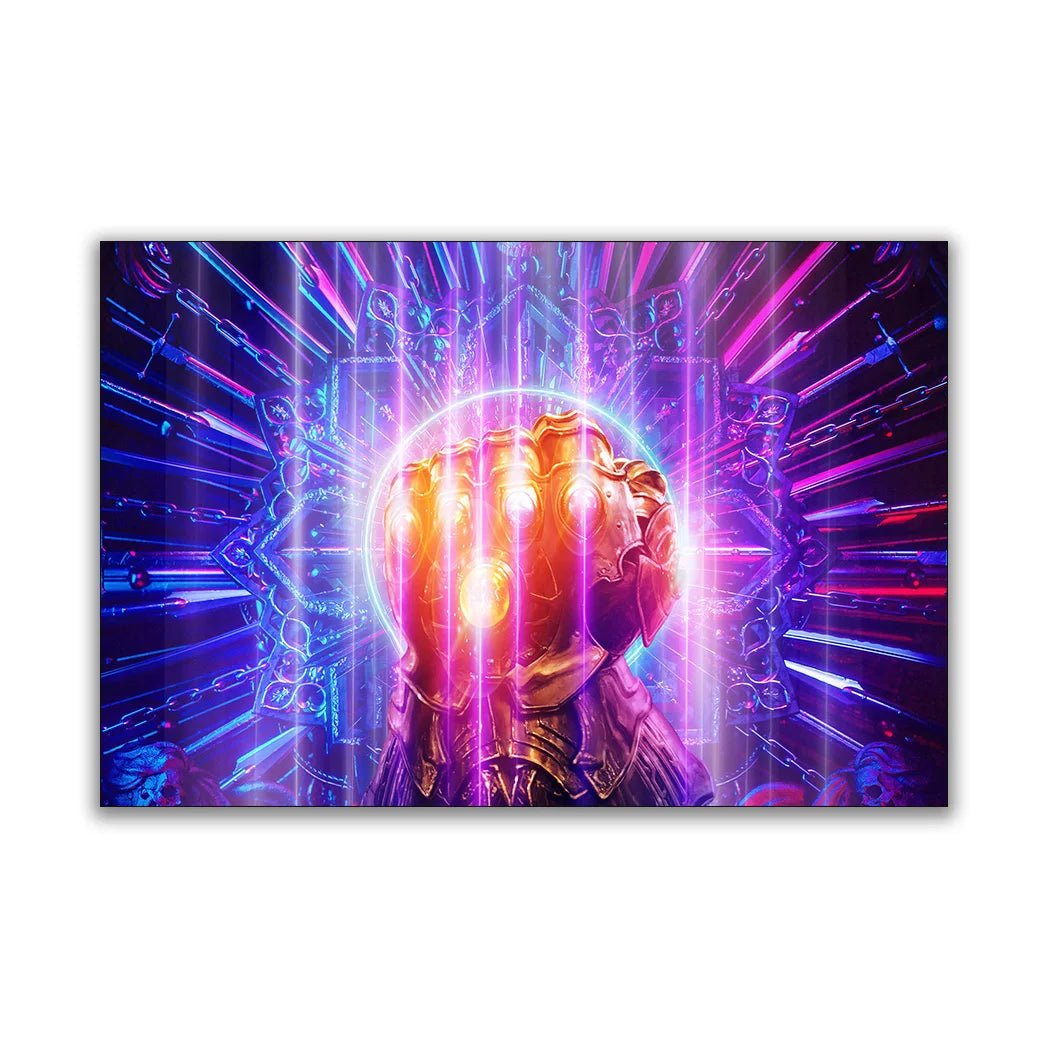 MINISO Marvel Avengers4：Endgame Movie Wall Art Posters All Ages Home Decor Room Marvel Superheroes Group Photo Canvas Painting