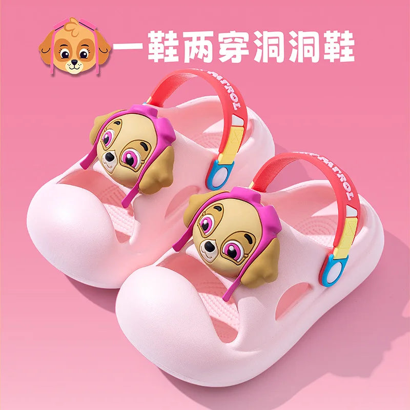 PAW Patrol Cartoon Anime Slippers Chase Cute Cool Anti slip and shock-absorbing EVA soft Slippers Beach Outdoor Boys Girls Gifts