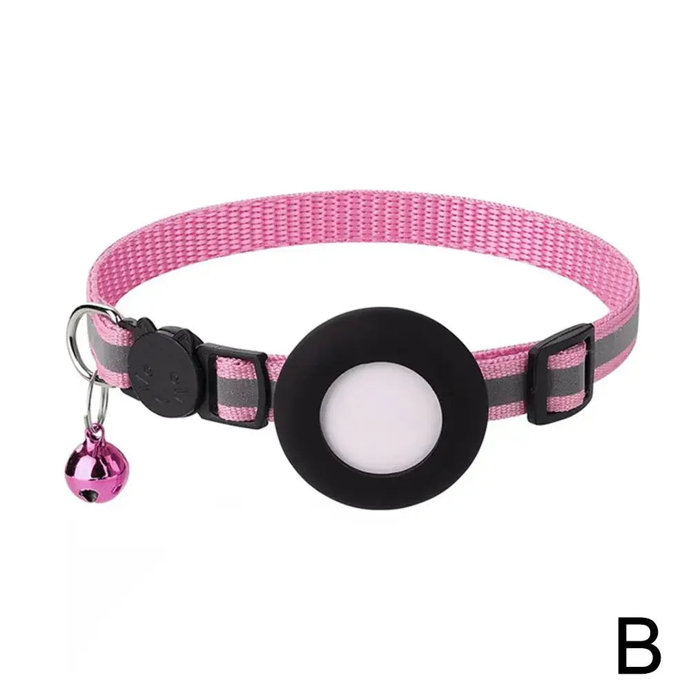 Pet GPS Bluetooth With Bell Cute Reflective Night Cat Address Footprint Collar Pendant Tracking Dog Bird Anti-Lost O9M7