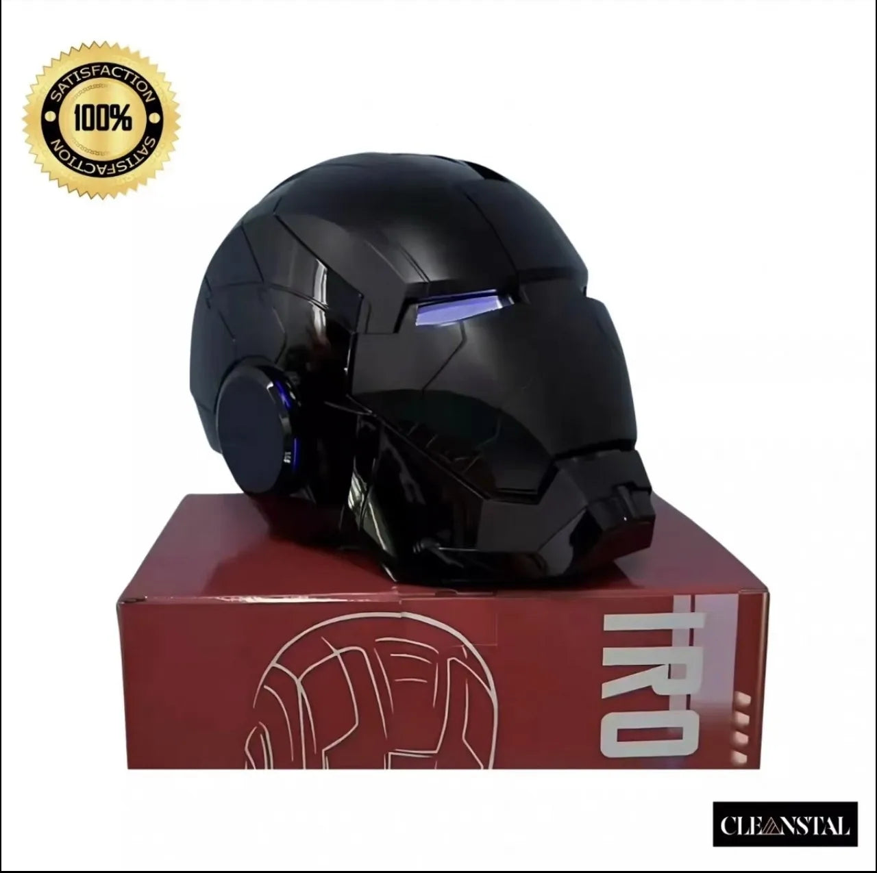 2025 New Marvel Iron Man Helmet Black Gold Black Silver Electric Helmet Voice Controlled Voice Machine Face Mask Toy Birthday Gi