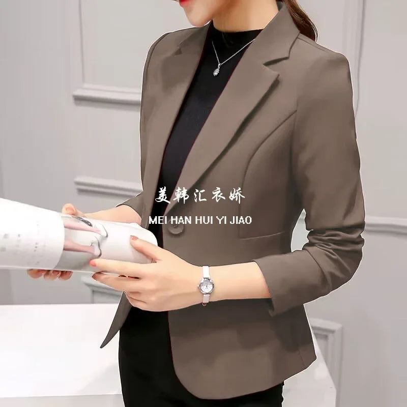 Slim Fit Women's Business Jacket Commuter StyleSmall Size Office Goddess Suit Top Casual ElegantChinese Fashion Coat