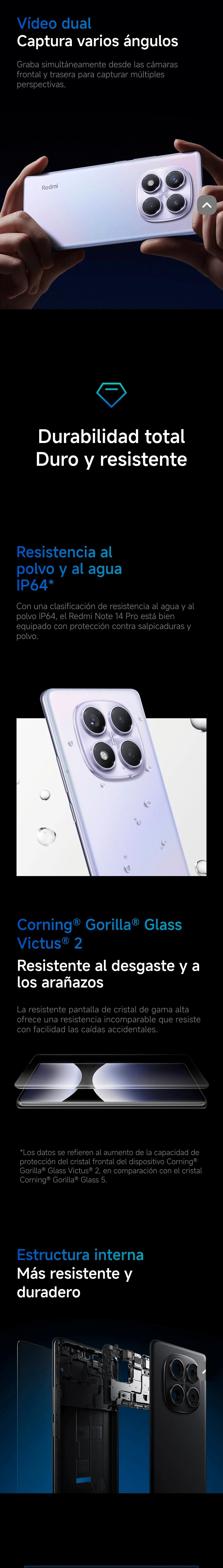 Xiaomi Redmi Note 14 Pro 4G European Version 8+256GB MediaTek Helio G100-Ultra 6.67" AMOLED Display 120Hz  200MP OIS Main Camera 45W Charging, 5500mAh Battery, IP64, NFC