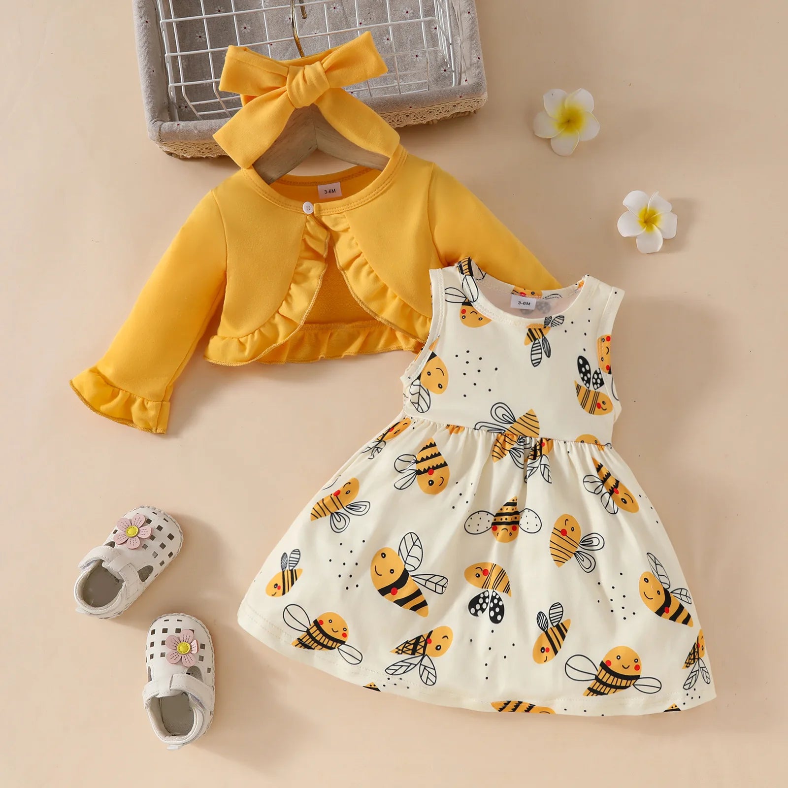 Prowow 0-3Y New Year Baby Dresses Green Velvet Coat Cardigan+Gingerbread Man Dress For Newborns My First Christmas Baby Clothes